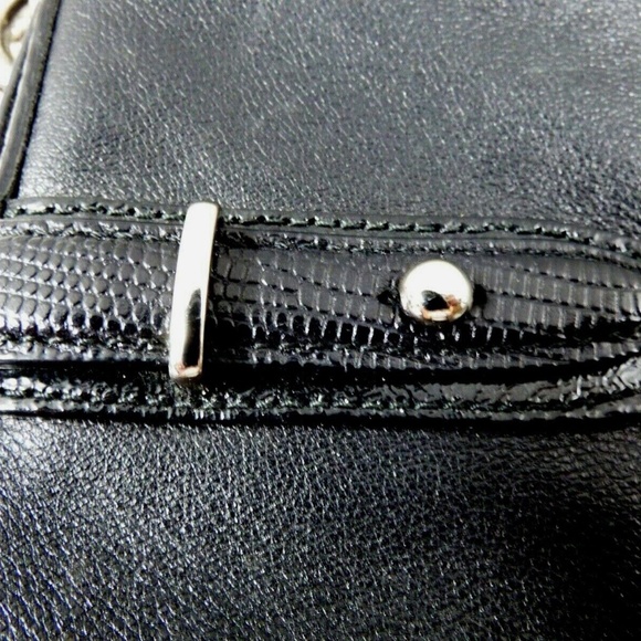 Coach Black Leather Shoulder arm  bag purse - Picture 3 of 12